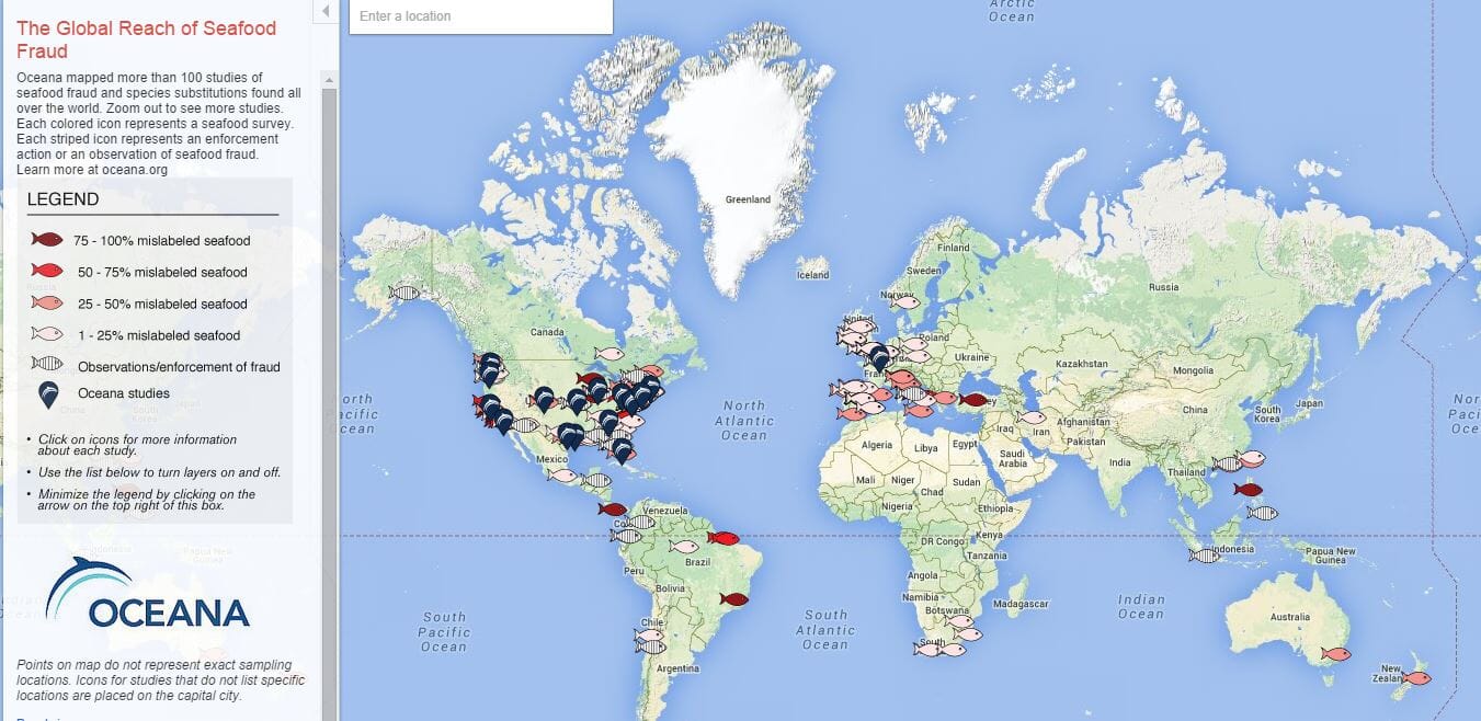 Global Reach of Seafood Fraud